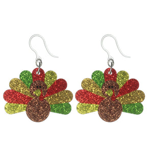 Glitter Turkey Earrings (Dangles)