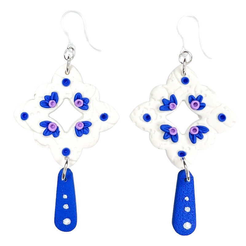 Azule Tile Earrings (Dangles)