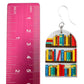 Exaggerated Bookshelf Earrings (Dangles) - size