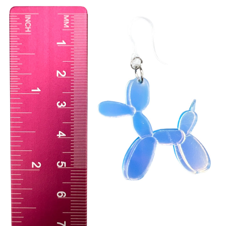 Exaggerated Balloon Animal Earrings (Dangles) - size