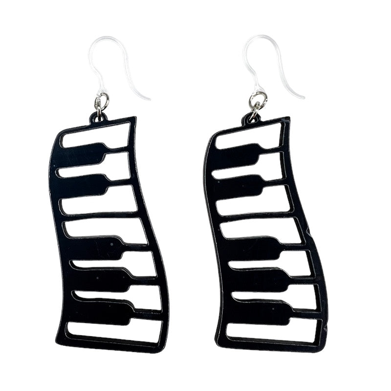 Exaggerated Piano Earrings (Dangles)