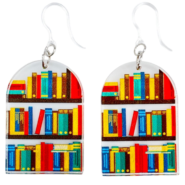Exaggerated Bookshelf Earrings (Dangles)