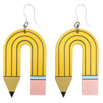 Exaggerated Bendy Pencil Earrings (Dangles)