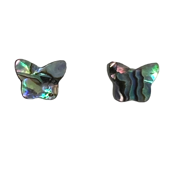 Abalone Earrings (Studs) - 11mm butterfly