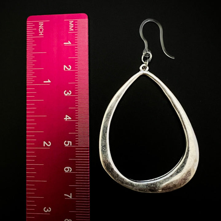 Metallic Rain Earrings (Dangles) - size