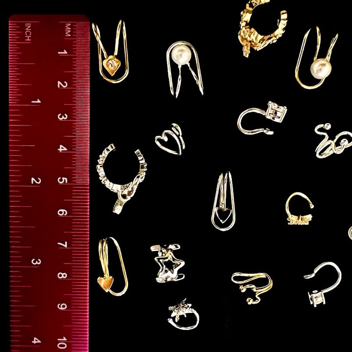 Ear Cuff Set of 3 - approximate size