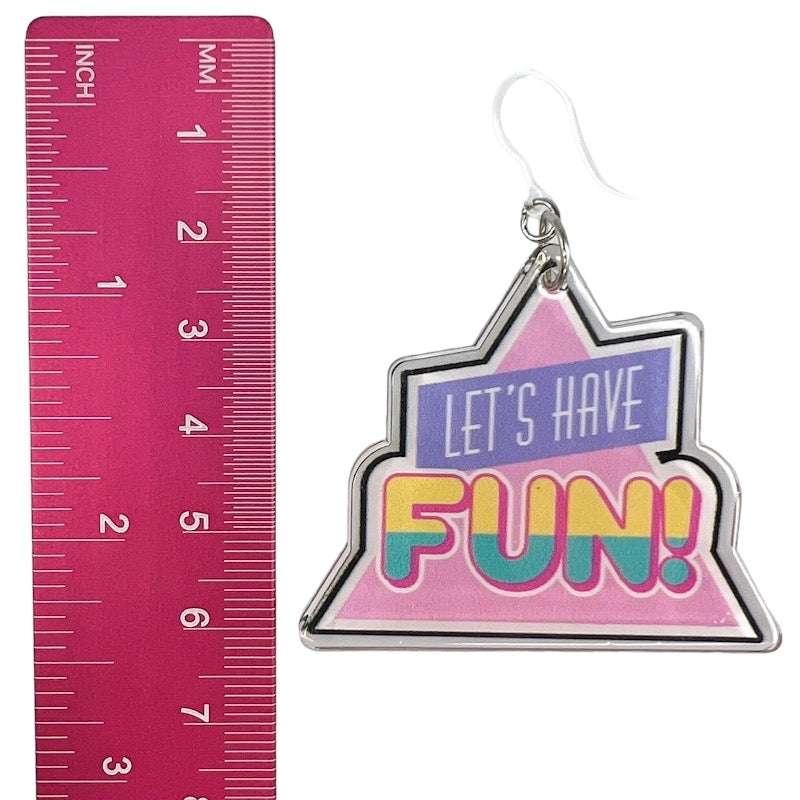 Let's Have Fun Earrings (Dangles) - size
