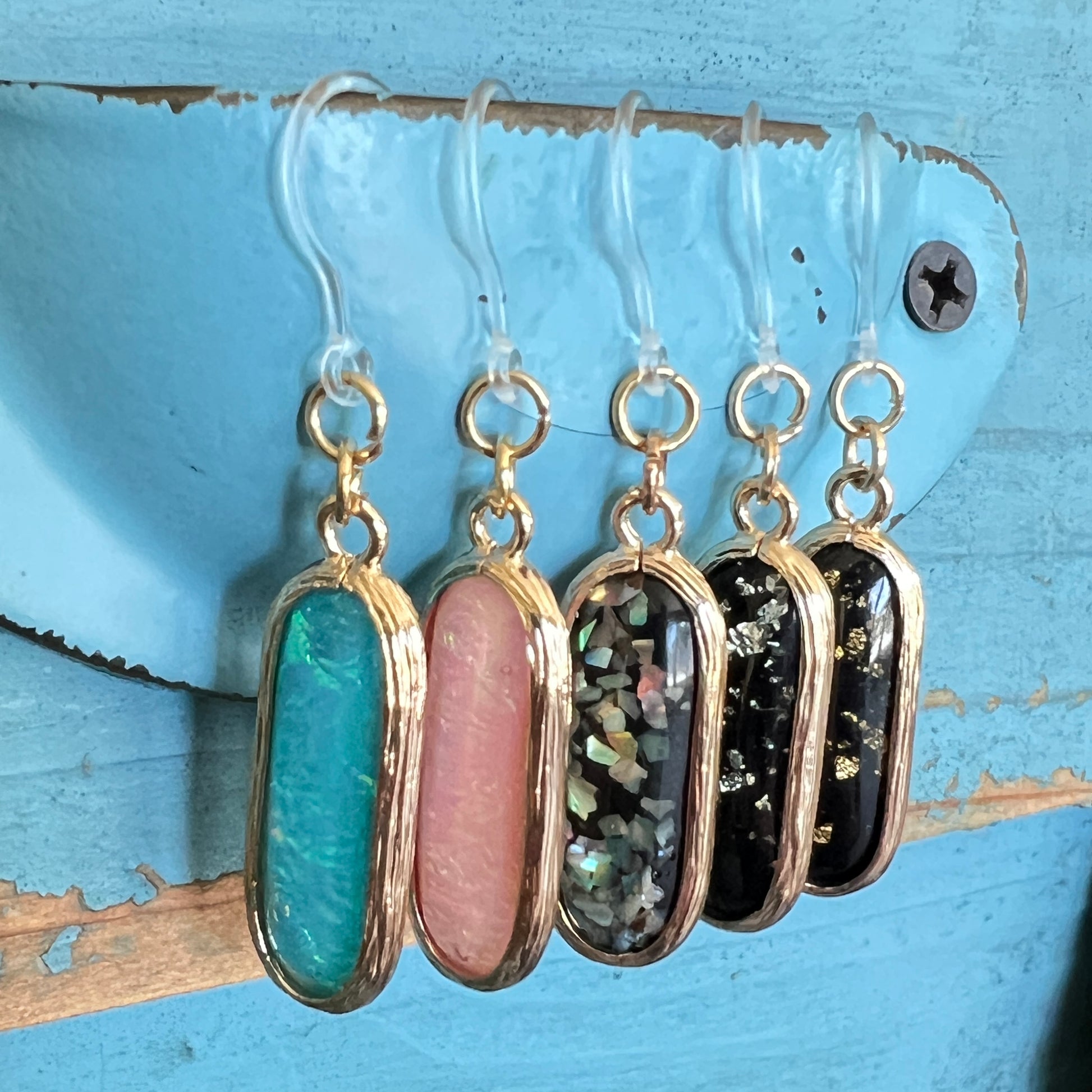 Foil Capsule Earrings (Dangles) - all colors
