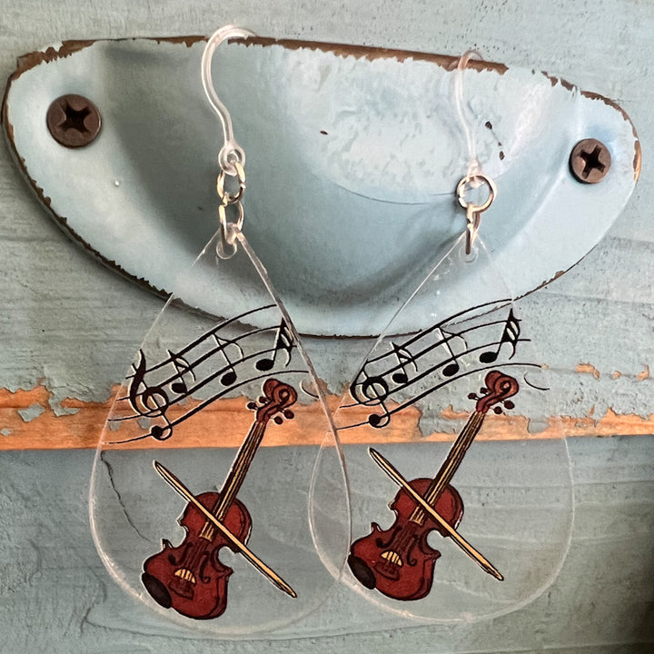 Violin Earrings (Dangles)