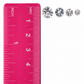 Petite Faux Diamond CZ Studs Plastic Post Earrings for Sensitive Ears