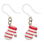 Striped Mittens Earrings (Dangles)