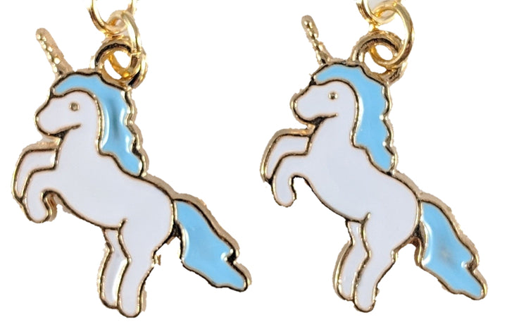 Unicorn Earrings (Dangles) - blue