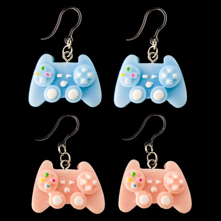 Exaggerated Game Controller Earrings (Dangles) - all colors