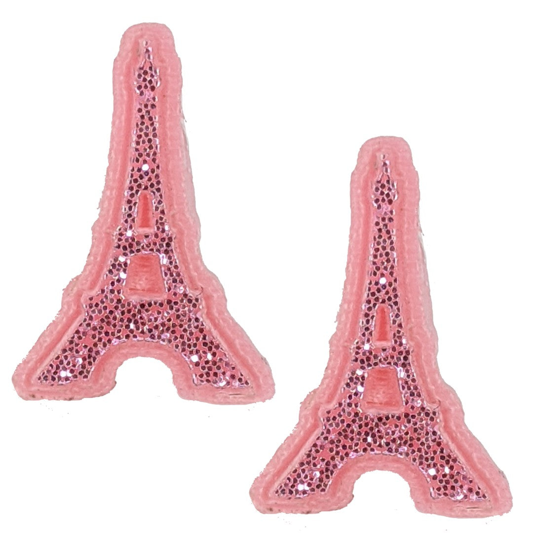 Glitter Eiffel Tower Earrings (Studs)