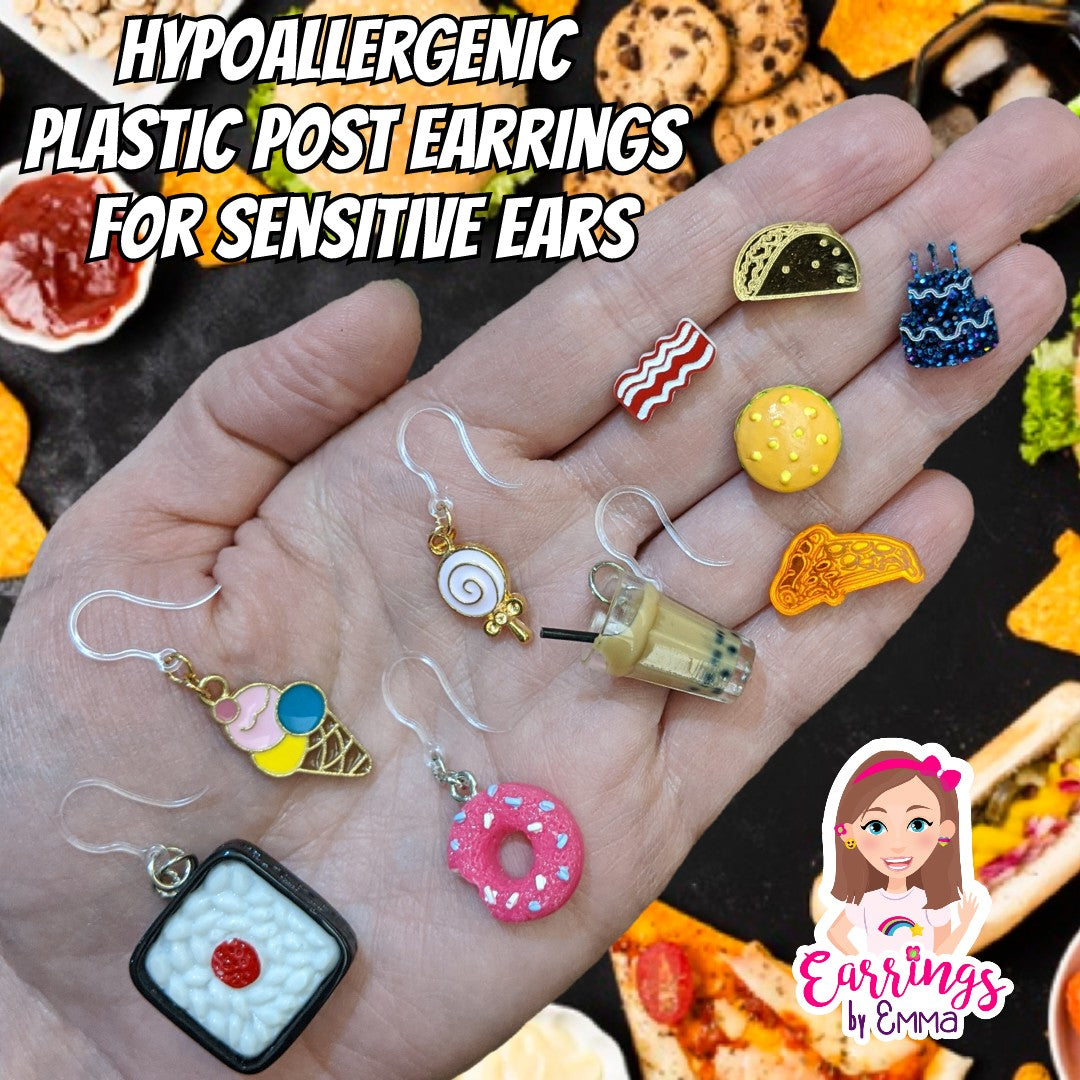 Boba Tea Dangles Hypoallergenic Earrings for Sensitive Ears Made with  Plastic Posts