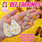 Gold Rimmed Honeycomb Studs Hypoallergenic Earrings for Sensitive Ears Made with Plastic Posts