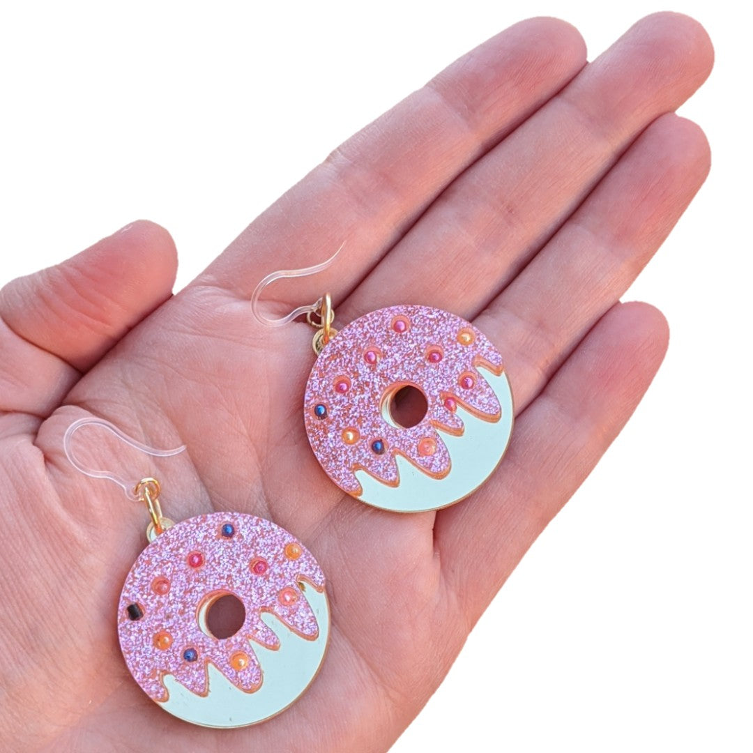 Exaggerated Donut Earrings (Dangles)