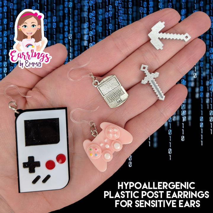 Various gaming earrings