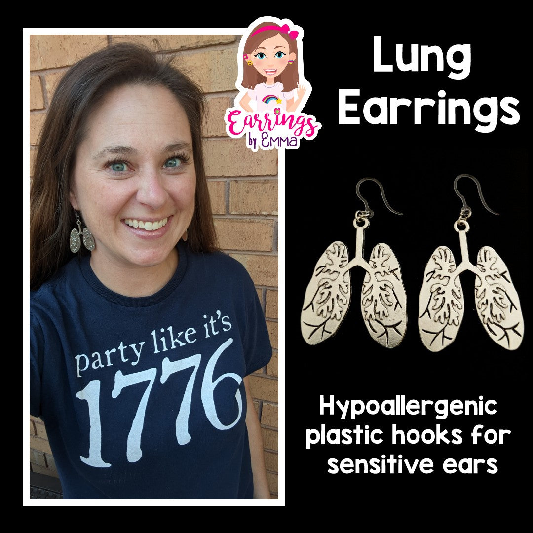 Party Dangles Hypoallergenic Earrings for Sensitive Ears Made with Plastic Posts