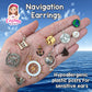 Ship Wheel Dangles Hypoallergenic Earrings for Sensitive Ears Made with Plastic Posts
