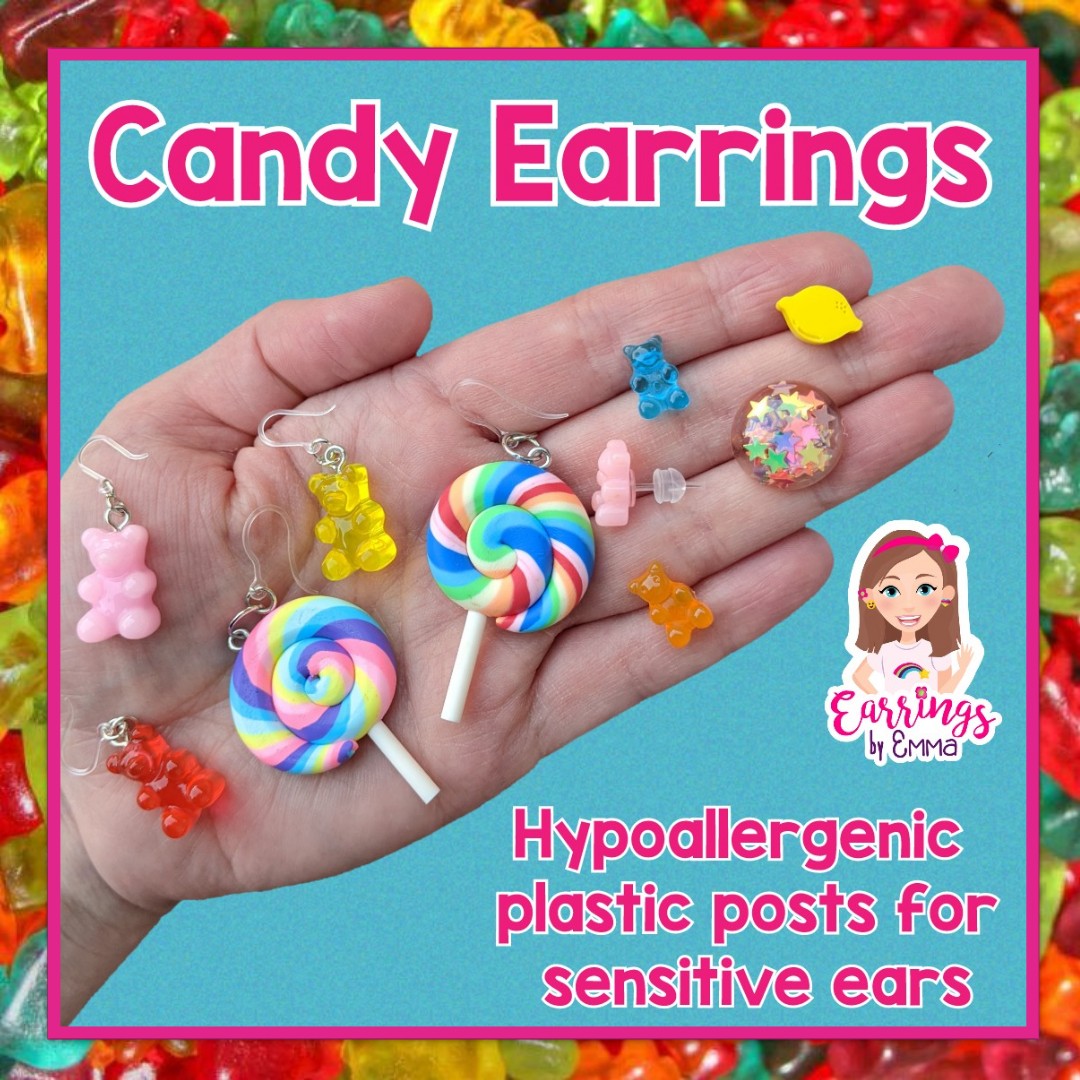 Exaggerated Lollipop Earrings (Dangles)