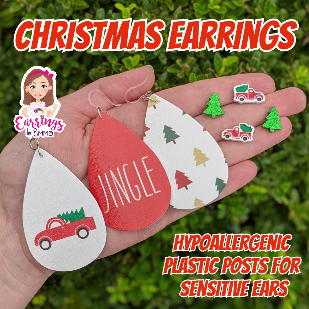 Various Christmas earrings