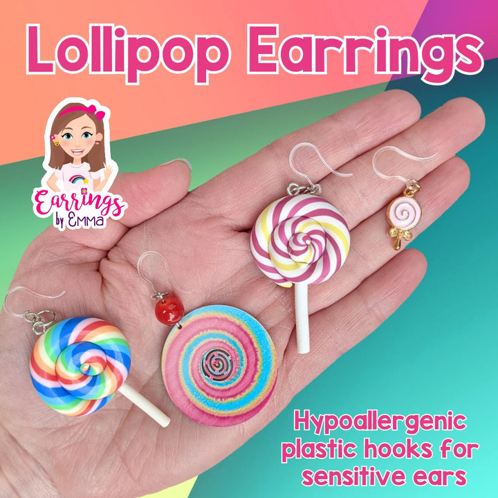 Candy Dangles Hypoallergenic Earrings for Sensitive Ears Made with Plastic Posts