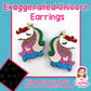 Exaggerated Unicorn Dangles Hypoallergenic Earrings for Sensitive Ears Made with Plastic Posts
