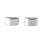 Tiny Arc Earrings (Studs) - silver