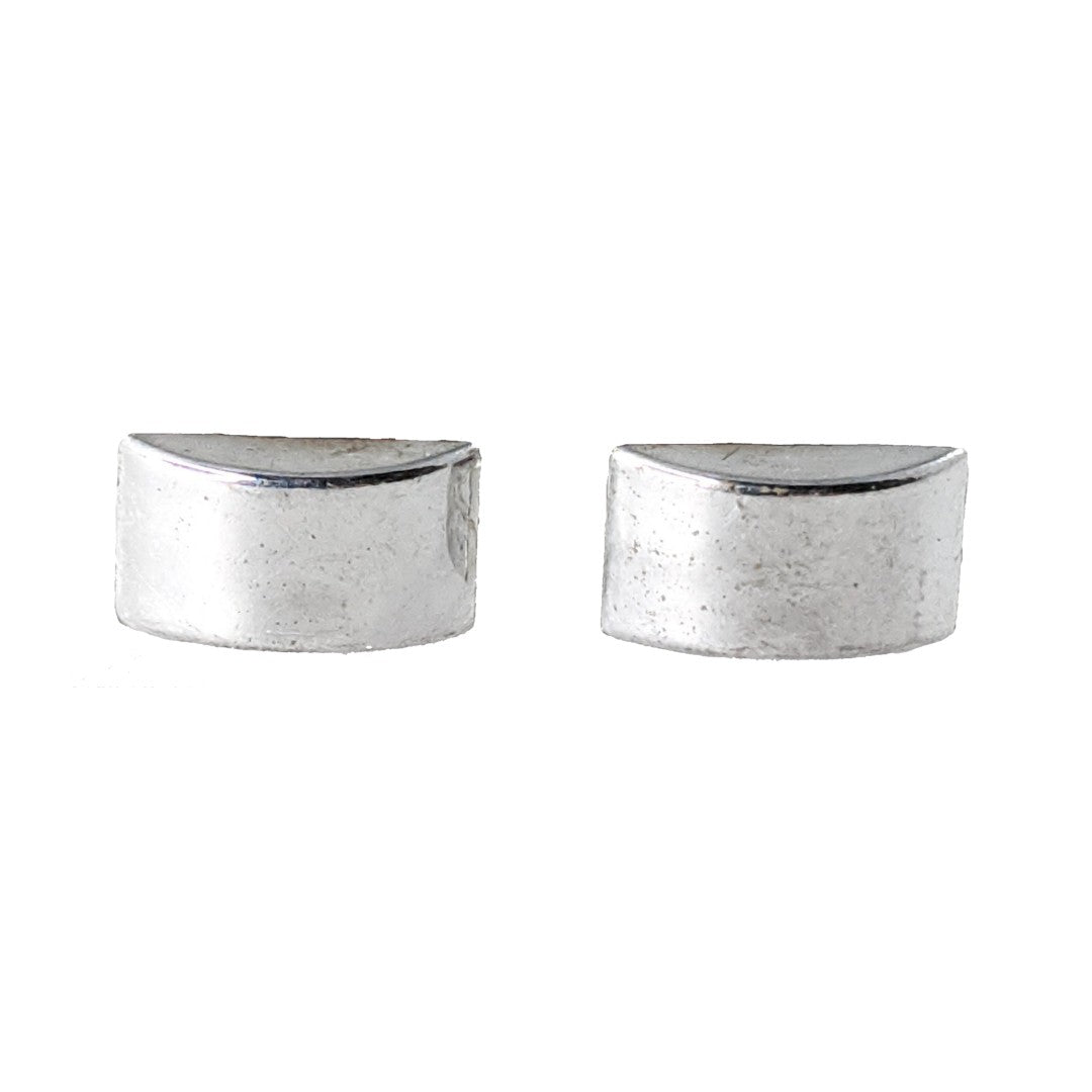 Tiny Arc Earrings (Studs) - silver