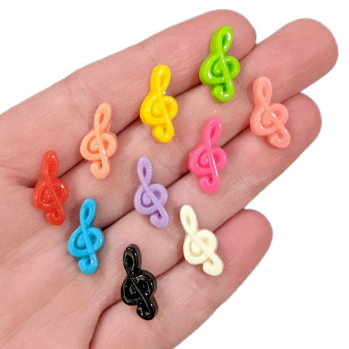 Treble Clef Earrings (Studs) - all colors