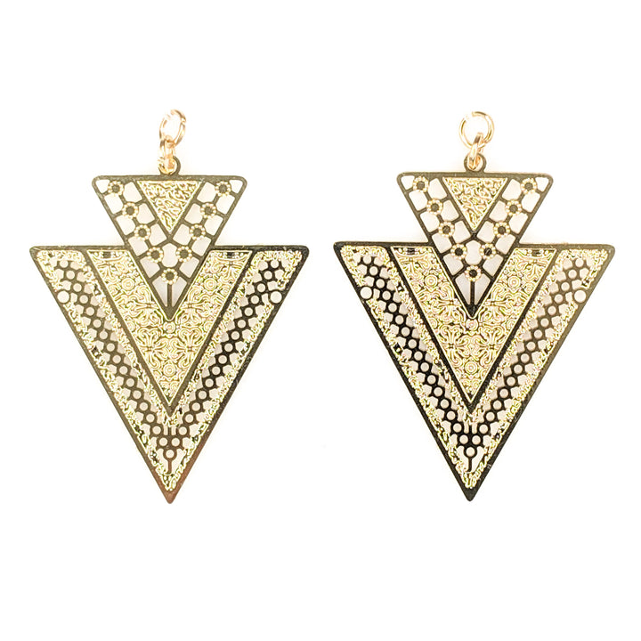 Arrowhead Earrings (Dangles) - gold