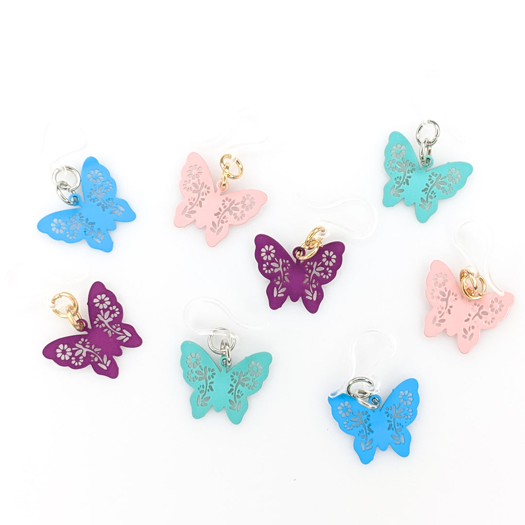 Petite Butterfly Earrings (Dangles) - all colors