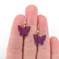 Petite Butterfly Earrings (Dangles) - size comparison hand