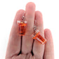 Iced Tea Earrings (Dangles) - size comparison hand