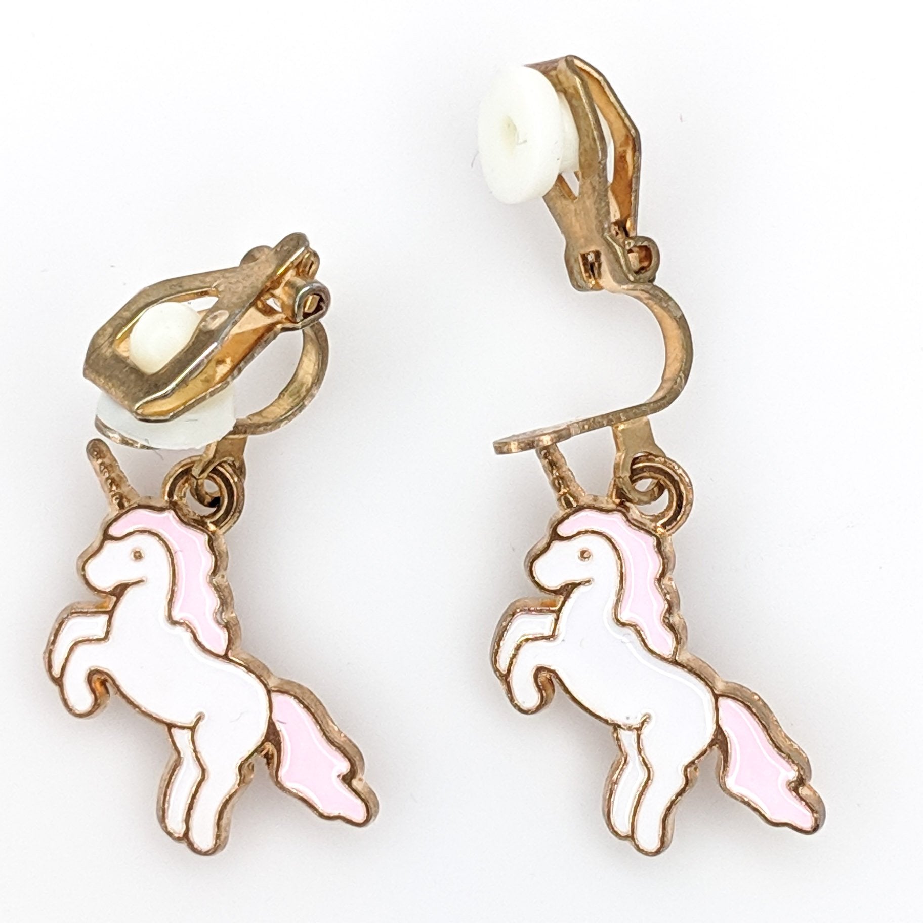 Unicorn Clip-on Earrings - pink