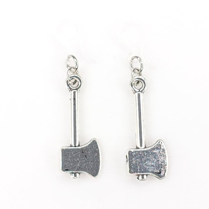 Axe Earrings (Dangles) - silver
