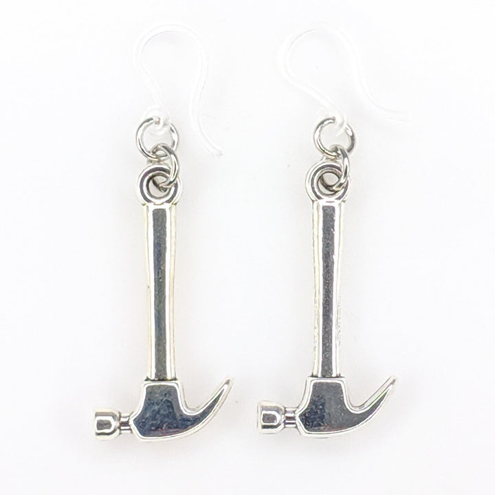 Hammer Earrings (Dangles) - silver