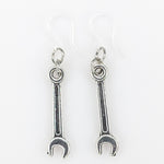 Wrench Earrings (Dangles) - silver