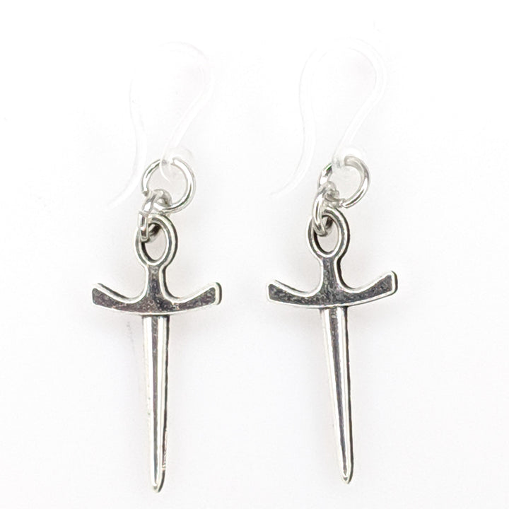 Sword Earrings (Dangles) - silver