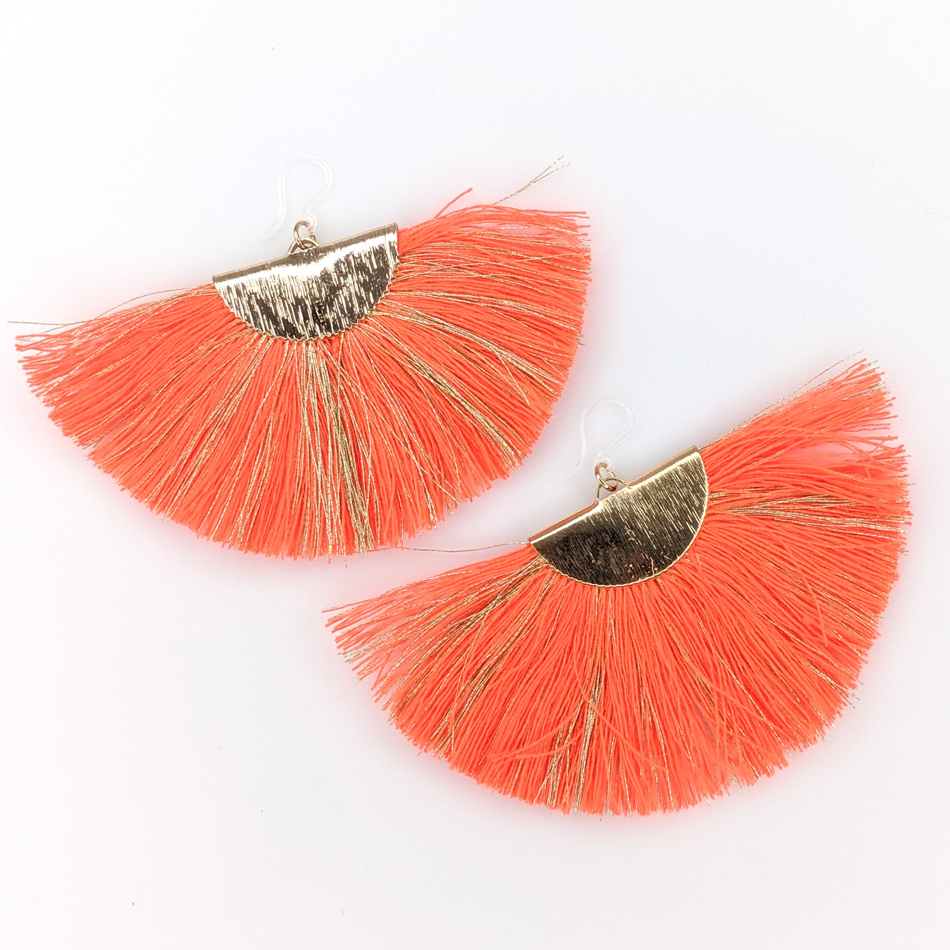 FANtastic Tassel Earrings (Dangles) - orange