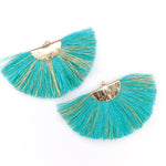 FANtastic Tassel Earrings (Dangles) - turquoise