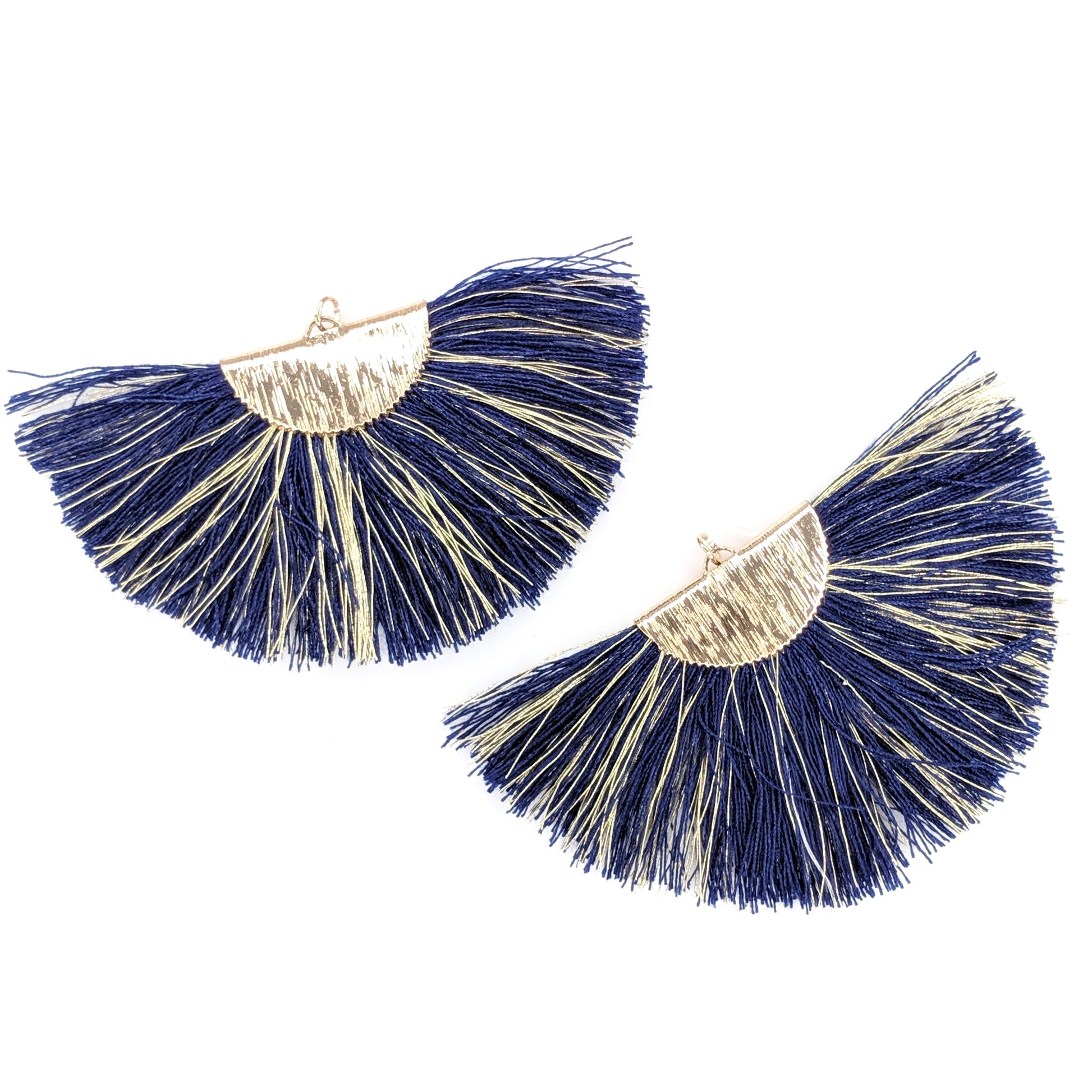 FANtastic Tassel Earrings (Dangles) - navy