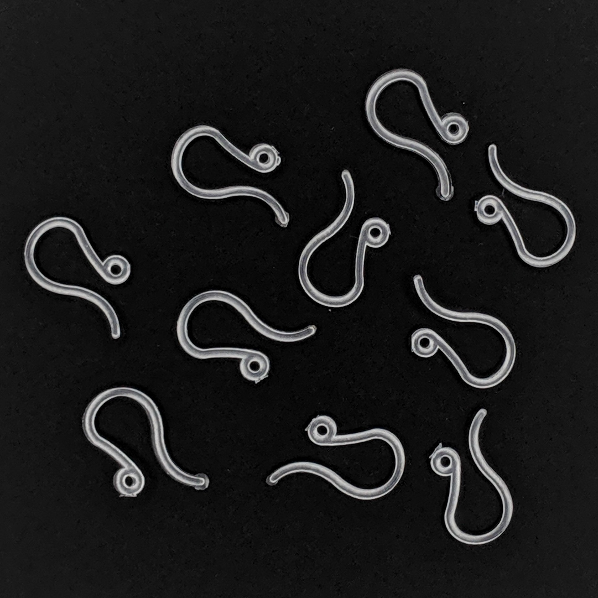 Silver Rocket Earrings (Dangles) - hypoallergenic plastic hooks
