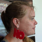 Exaggerated Oh No Earrings (Dangles) - size comparison head