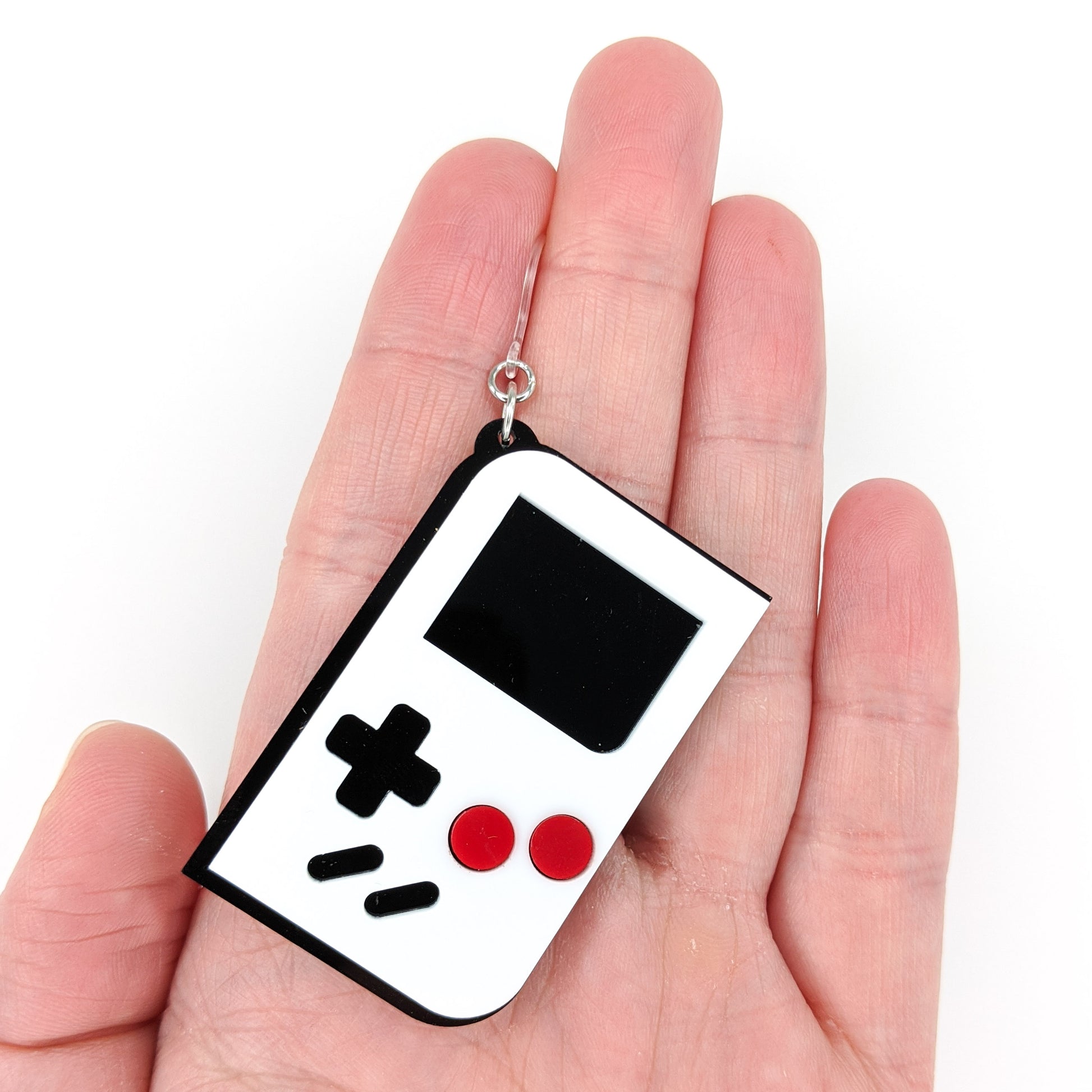 Exaggerated Game Console Earrings (Dangles) - size hand quarter