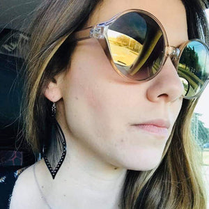 Guitar String Earrings (Dangles) - happy customer