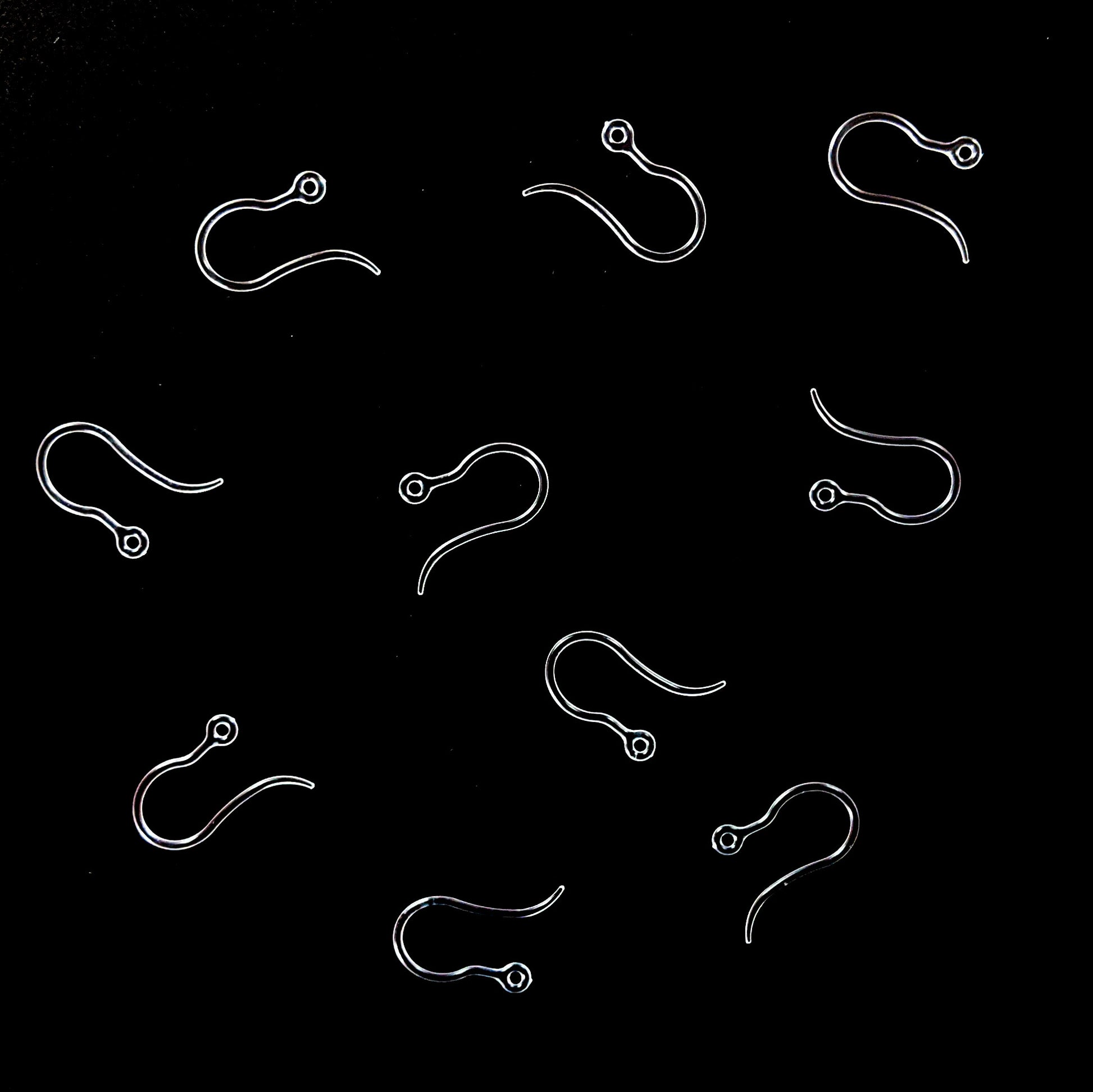 Sparkly Ringed Planet Earrings (Dangles) - hypoallergenic plastic hooks