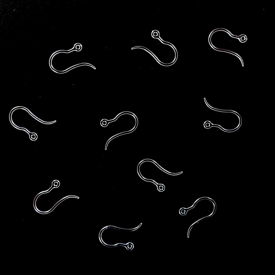 Teardrop Clothespin Earrings (Dangles) - hypoallergenic plastic hooks