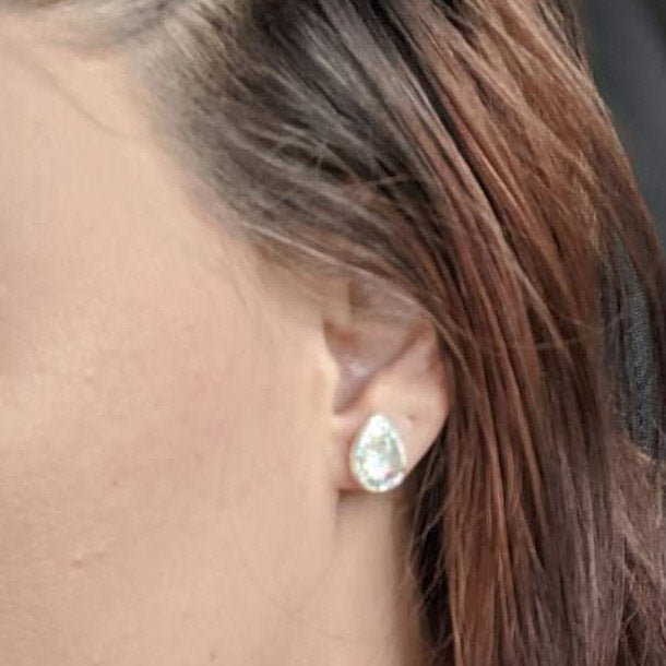 Confetti Teardrop Earrings (Studs)